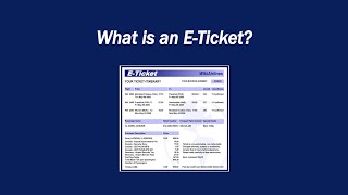 What is an E Ticket [upl. by Ahseneuq]