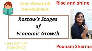 Rostows Stages of Economic Growth Growth and Development  UGC NETJRF ECONOMICS [upl. by Nylaehs]