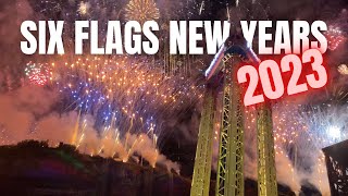 Six Flags 2023 New Years Eve Fireworks  Fiesta Texas New Years Celebration [upl. by Ultan]