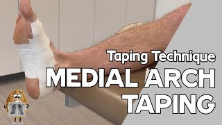 EASY Medial Arch Taping Technique for Plantar fasciitis Heel pain or Flat feetArch support [upl. by Neeham662]