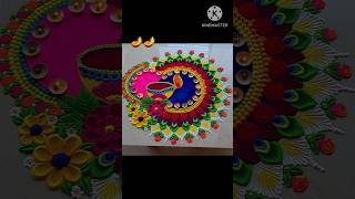 Special Rangoli designs for diwali 🪔🎇festival  love diwali diwalirangoli shorts youtubeshorts [upl. by Otrebile288]