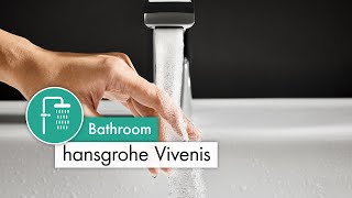 hansgrohe Vivenis faucets  A velvetsoft waterfall in your bathroom [upl. by Asyral256]