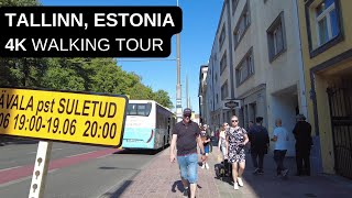 City walks series  Tallinn Estonia 4K walking tour [upl. by Boyd]