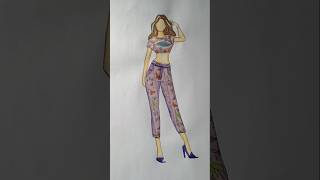 Art dress design with washi tape 😍💜🌸 fashion fashionstyle art viralvideo shorts [upl. by Stormi]