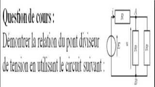 Le diviseur de tension [upl. by Halyk]