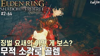 엘든 링 황금 나무의 그림자 QHD 264 렐라나의 성 옆길로 낙엽의 단에게 갈 때 지나갔던 그 징벌 요새 탐험😁 당황스런 흑기사 에드레드 보스전과 영문을 모르겠는 소각로 골렘 [upl. by Luciana704]