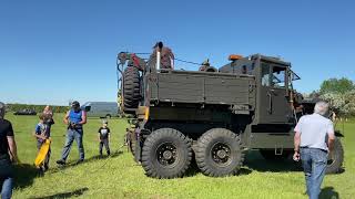 SCAMMELL EXPLORER RECOVERING SCANIA RUTLAND SHOW [upl. by Pierrepont]