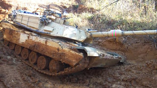 M1 Abrams Tank Stuck in Mud  M1A1 OFF Roading [upl. by Ermina282]