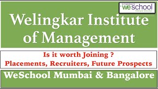 Is it worth Joining Welingkar Institute of management  Placements Recruiters Future Prospects [upl. by Brindle532]