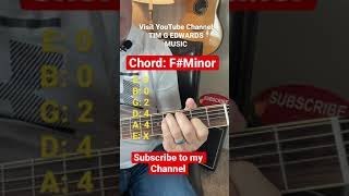 How To Play “FMinor” Chord On Guitar shorts [upl. by Ashman]