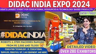 Didac India 2024  Latest Trends in Education amp Skill Sector  AI Educational Supplies Robotics [upl. by Drisko]