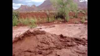 Flash Flood wave train professor creek Moab utah [upl. by Gustavo]