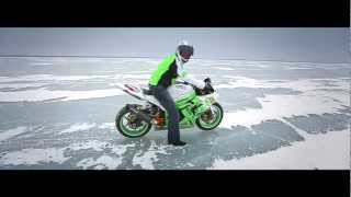 Speed and Strength  Record Breaking Fastest Wheelie on Ice Ryan Suchanek 2013 [upl. by Ewell109]