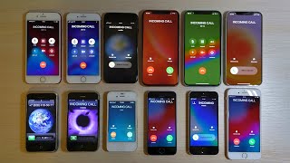 My 12 iPhones Incoming Call Collection [upl. by Petigny]