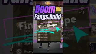 Doom Fang Pauldrons Build in the Final Shape destiny destinybuild [upl. by Carlynne807]