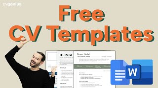 Free CV Template Downloads MS Word amp Google Docs [upl. by Sirois]