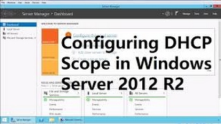 How to create DHCP Scope on windows Server [upl. by Reynold]