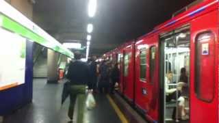 arrivo metropolitana M2 ET 245 alla stazione di Centrale Milano [upl. by Xineohp]