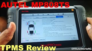 Review of TPMS functions Autel MaxiPRO MP808TS [upl. by Crotty]