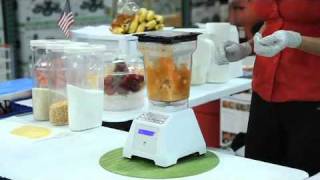 BLENDING Tortilla Soup using a Vitamix or Blendtec blender  Costco Blendtec Roadshow [upl. by Sidhu416]