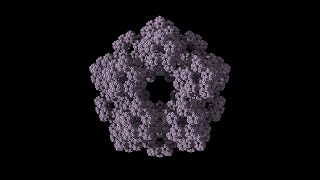 3D fractal dodecahedron flake or Sierpinski dodecahedron [upl. by Malek324]