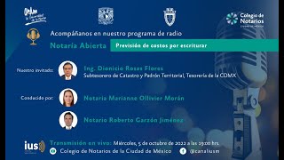 Notaría Abierta T2 E8 “Previsión de costos por escriturarquot [upl. by Kidder]