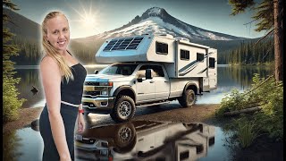 Free Lake Camping at Clear Lake on My Truck Camper Road Trip [upl. by Mcmaster]