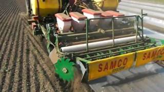 Planting Soya with the Samco System under degradable film [upl. by Mady210]