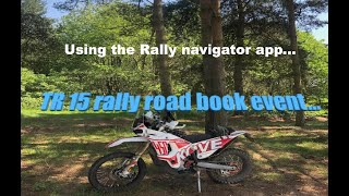 TR15 rally Road book navigation event 4K [upl. by Arratal]