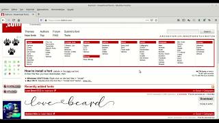 How to Download and Install Font Types from dafontcom [upl. by Bent]