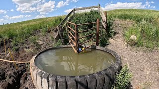 Restoring 100 Year Old Spring Fed Water Tank satisfying [upl. by Ayiotal]