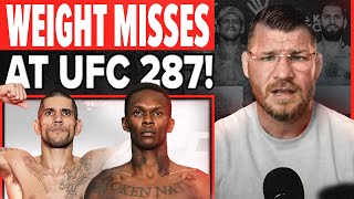 BISPING Reacts UFC 287 Pereira vs Adesanya 2 Weigh Ins  Weight Miss [upl. by Kristien307]