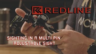 HOW TO  Setting up a Multi Pin Slider Bow Sight [upl. by Selij146]