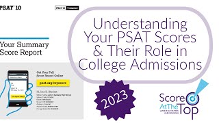 Understanding Your PSAT Scores amp Their Role in College Admissions [upl. by Greenwald193]