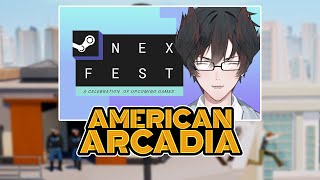 American Arcadia A platformer with more  Vtuber Steam Next Fest showcase [upl. by Xonel]