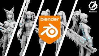 3D Sculpting  Blender  3D Printing [upl. by Den]