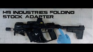 Kriss Vector Folding Stock Adapter HB Industries A on the Gen 2 SDP in 45 [upl. by Nylarac]