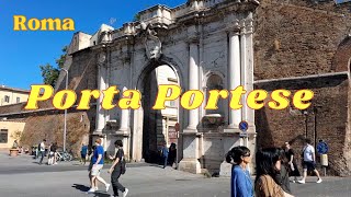 PORTA PORTESE  ROMA  ITALY 🇮🇹  MERCATO  WALKING TOURS [upl. by Naesad]