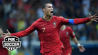 On this day Cristiano Ronaldo scores a HATTRICK for Portugal vs Spain in the 2018 World Cup [upl. by Kcirtap258]