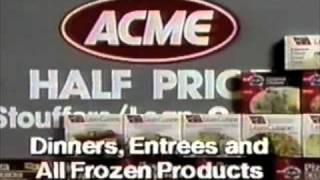 Acme commercial StouffersLean Cuisine sale  1990 [upl. by Sivat]