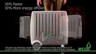 Screwfix  Dimplex CDE2ECC Cadiz Eco OilFree Portable Radiator wClimate Control 2kW [upl. by Pejsach170]