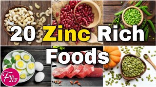 ✅ 20 Zinc Rich Foods That Boost Your Immune System   Best Zinc Rich Foods [upl. by Aihsein]