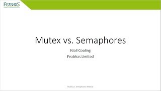 Mutex vs Semaphores [upl. by Aidnic]