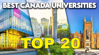 20 Best Universities in Canada [upl. by Aivun68]