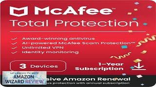 McAfee Total Protection 2024 3 Device Cybersecurity Software Includes Antivirus Review [upl. by Nohtahoj]