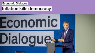 EconomicDialogue u a mit Christian Lindner amp Christine Lagarde [upl. by Acissey]