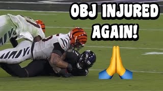 Odell Beckham Jr LEAVES GAME WITH INJURY Vs Bengals 🙏 Bengals Vs Ravens 2023 highlights [upl. by Araeit]