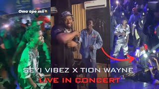 Seyi Vibez amp Tion Wayne In Studio  Loseyi Shutsdown Balloranking Live Snubbing Salo On Stage [upl. by Purdum]