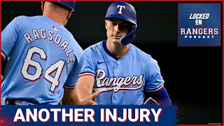 Texas Rangers rookie Justin Foscue injures oblique immediately after getting first MLB hit [upl. by Sternberg]