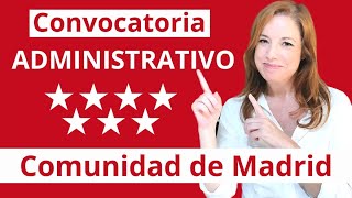 Opositar a Administrativo Comunidad de Madrid 2023 [upl. by Eseerahs433]